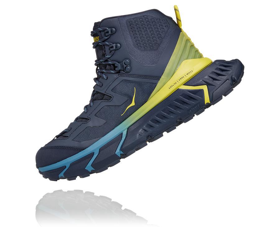 Botas De Montaña Hoka One One Hombre Azules - Tennine Hike Gore-Tex - CTHQ95360